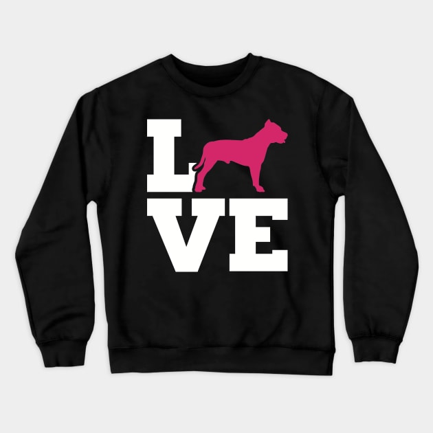 Pit Bull Love Crewneck Sweatshirt by Designzz